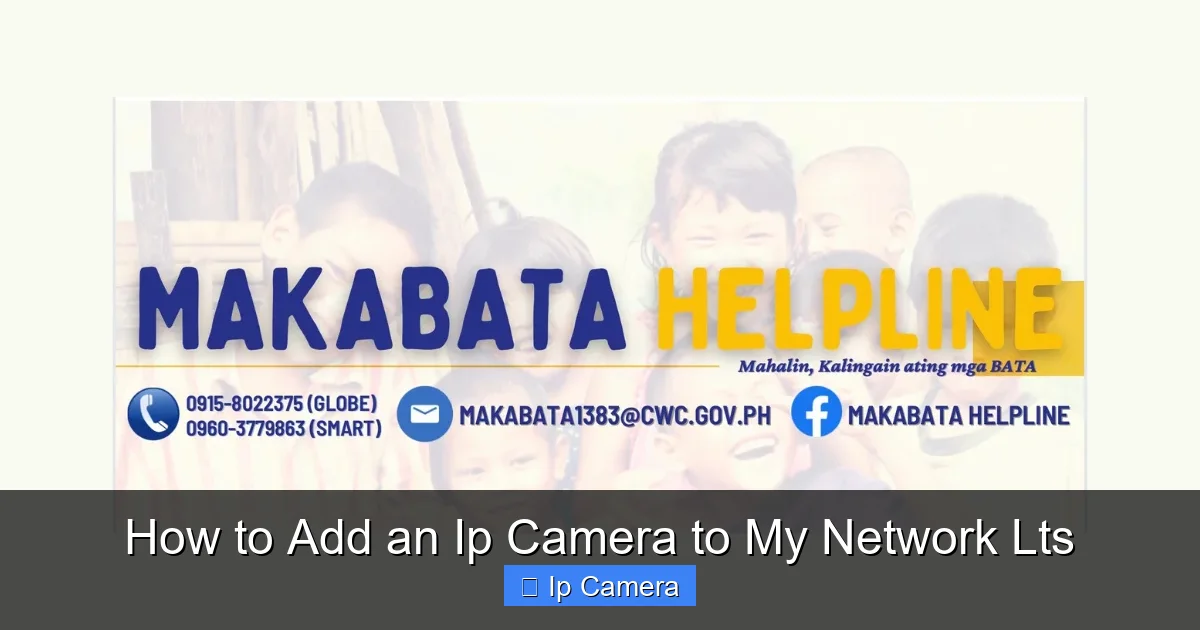 How to Add an Ip Camera to My Network Lts