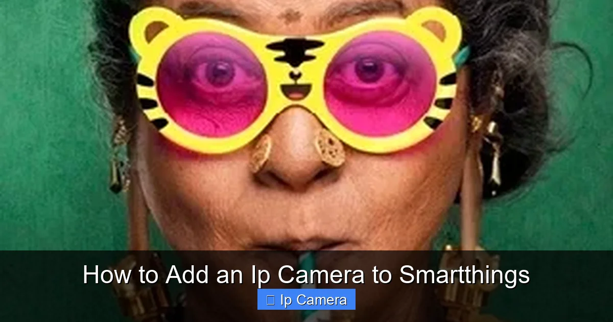 How to Add an Ip Camera to Smartthings