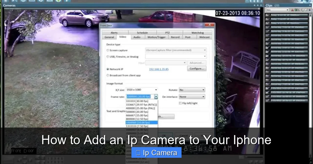 How to Add an Ip Camera to Your Iphone