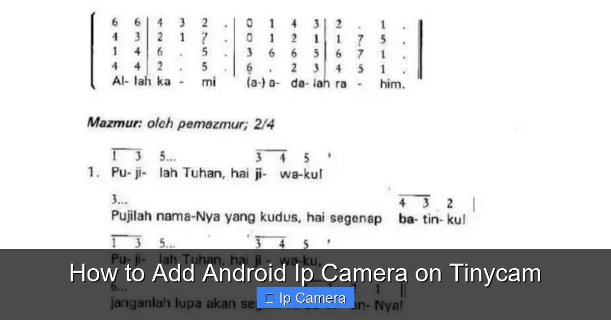 How to Add Android Ip Camera on Tinycam