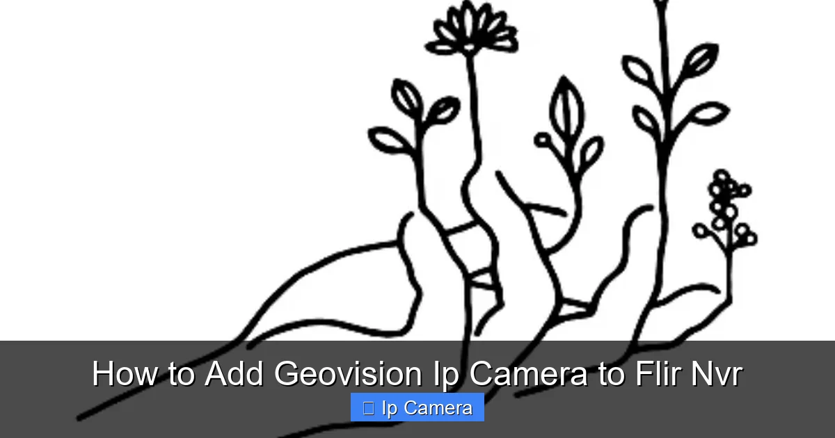 How to Add Geovision Ip Camera to Flir Nvr