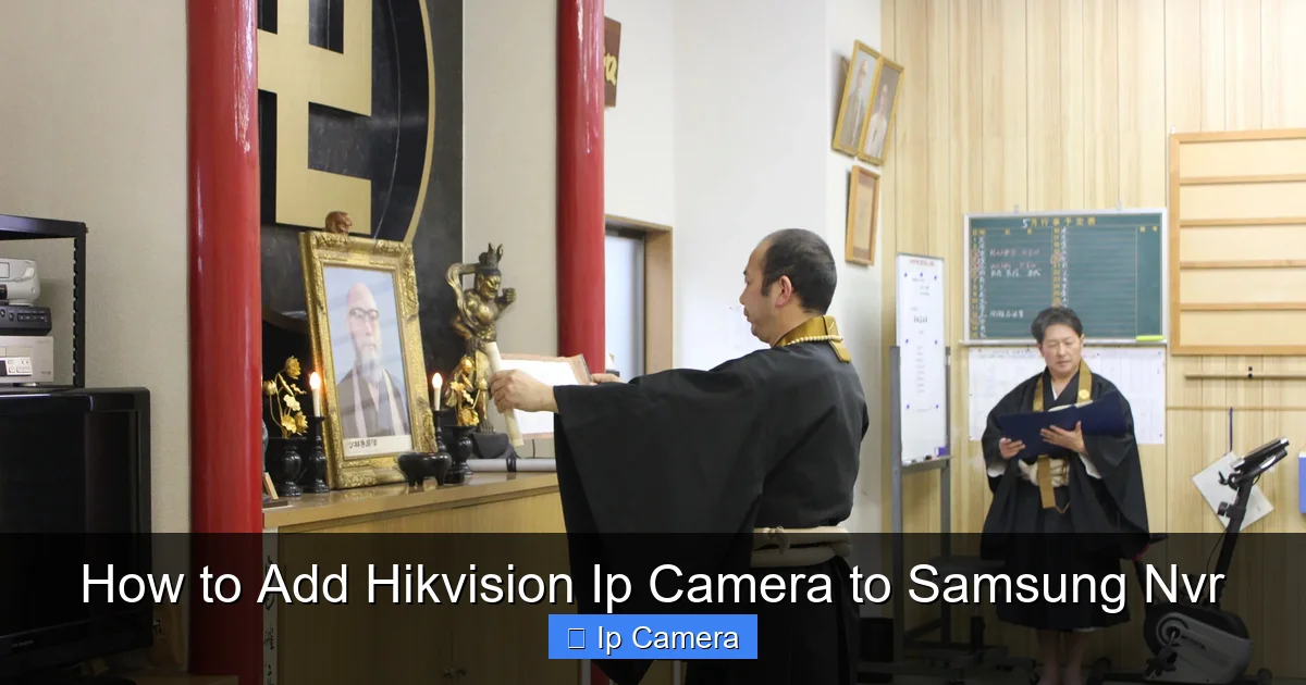 How to Add Hikvision Ip Camera to Samsung Nvr