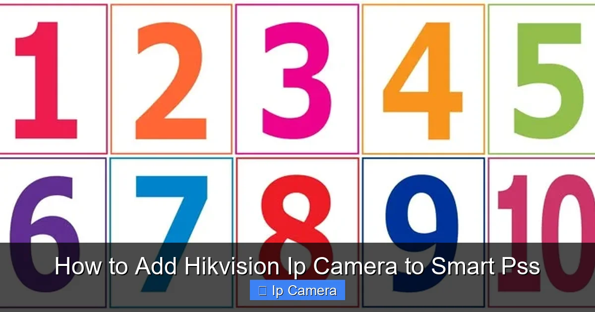 How to Add Hikvision Ip Camera to Smart Pss