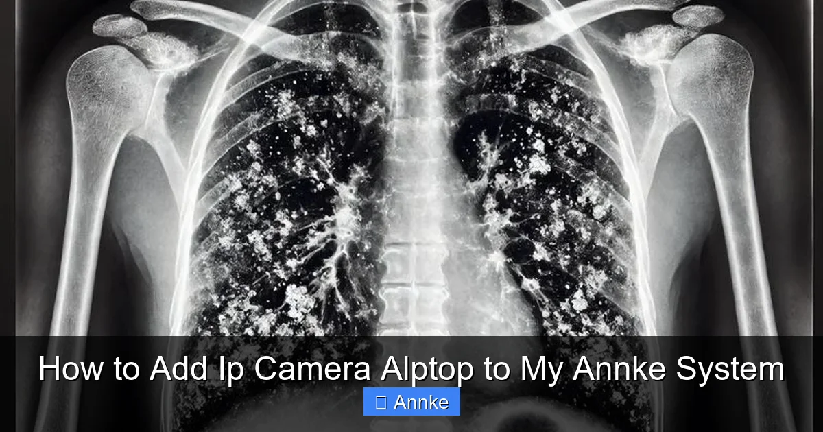 How to Add Ip Camera Alptop to My Annke System