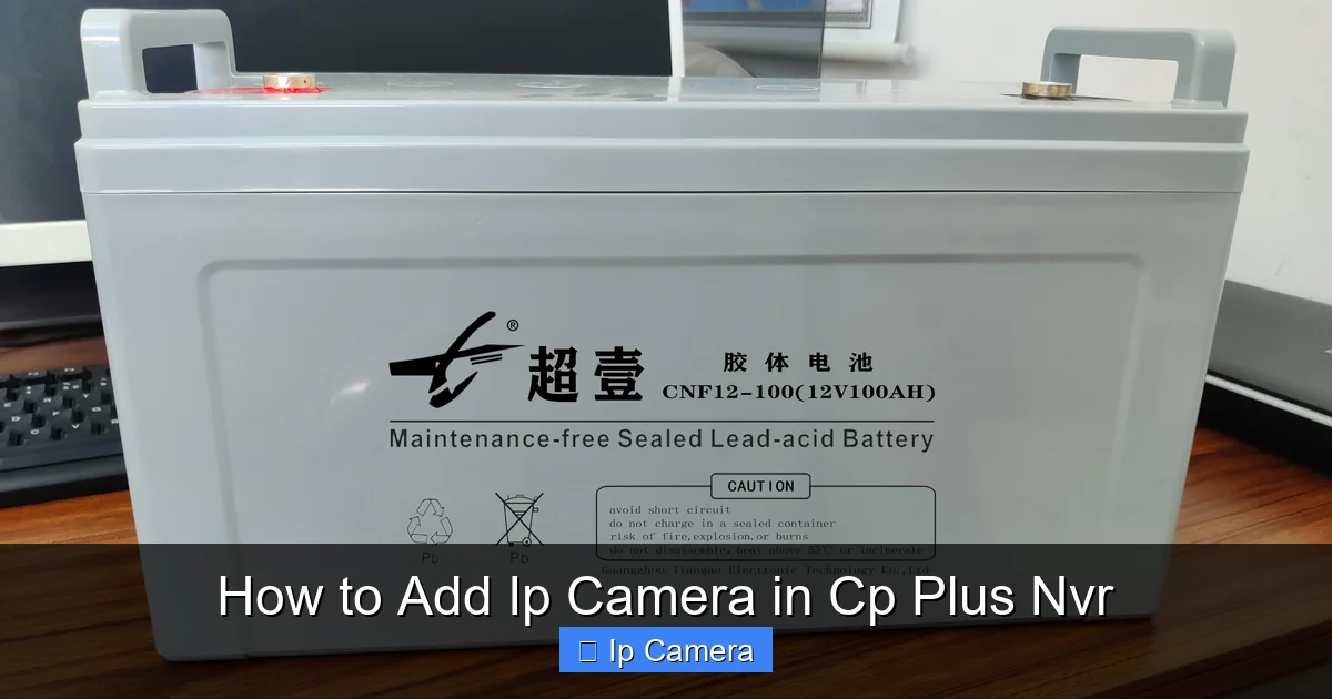 How to Add Ip Camera in Cp Plus Nvr