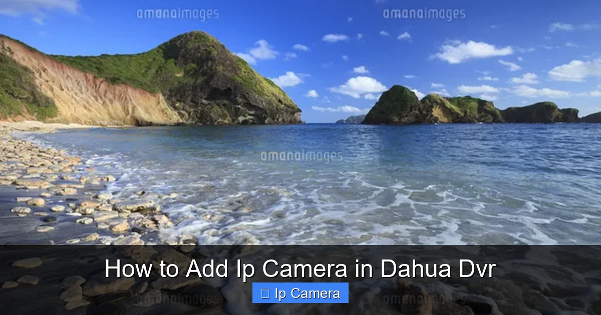 How to Add Ip Camera in Dahua Dvr