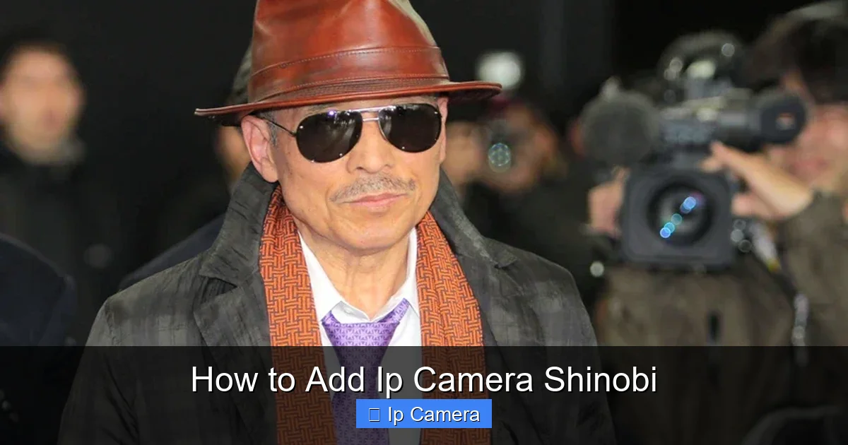 How to Add Ip Camera Shinobi