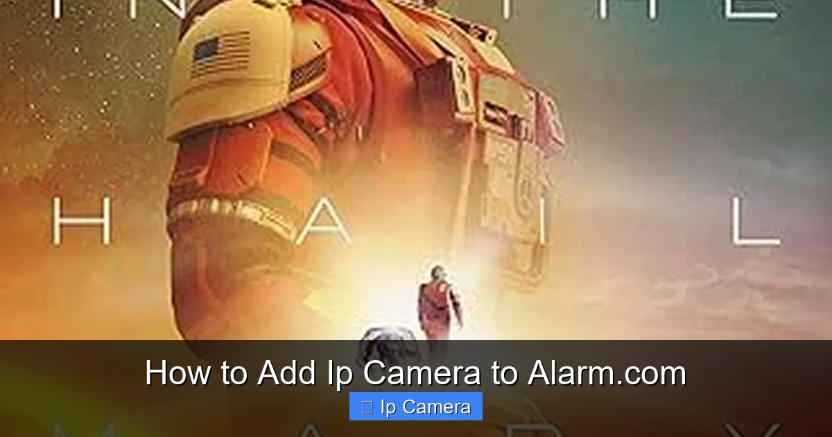 How to Add Ip Camera to Alarm.com