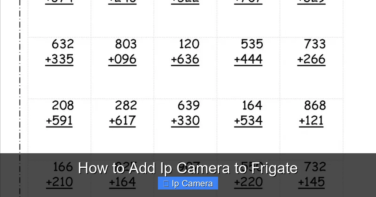 How to Add Ip Camera to Frigate
