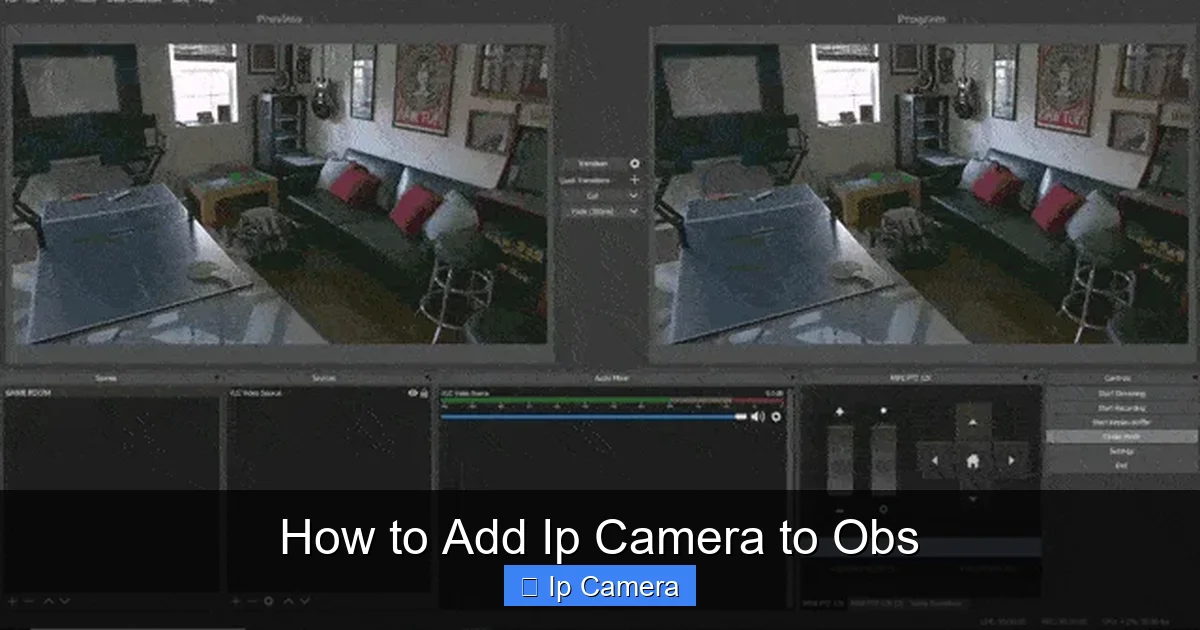 How to Add Ip Camera to Obs