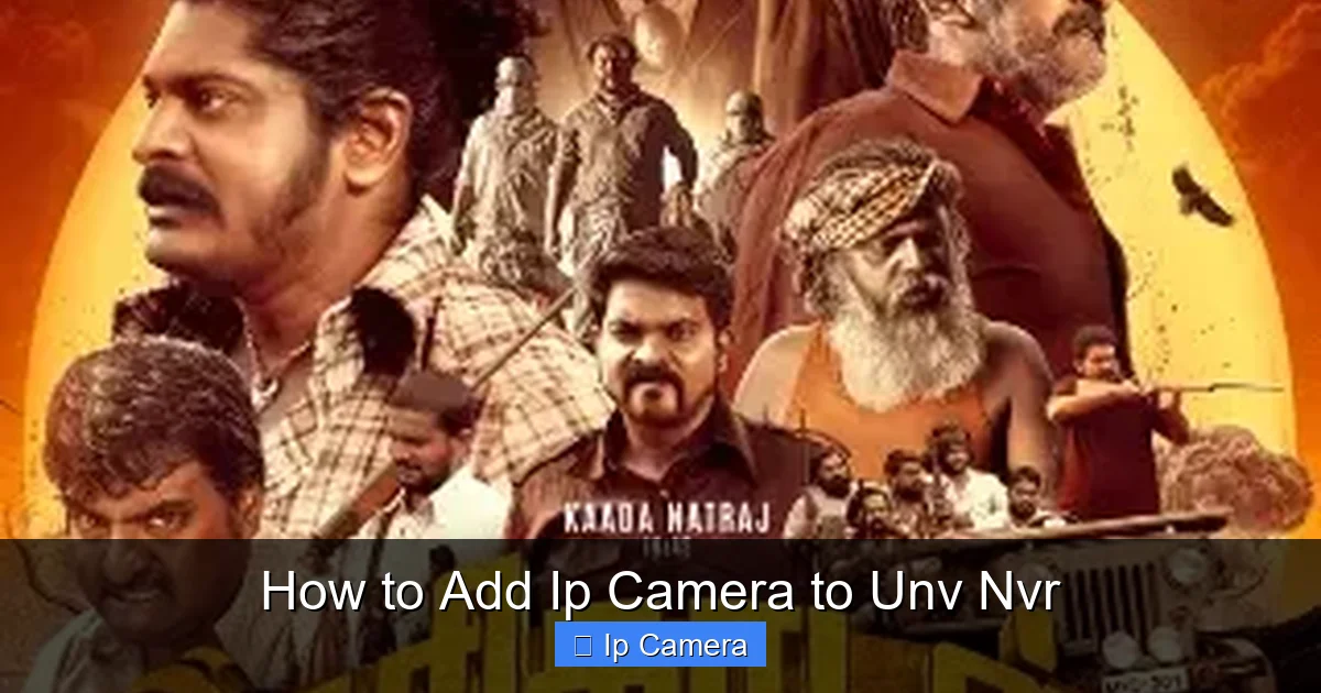 How to Add Ip Camera to Unv Nvr