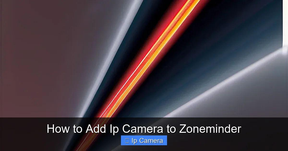 How to Add Ip Camera to Zoneminder