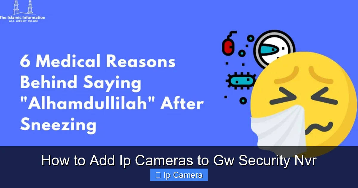 How to Add Ip Cameras to Gw Security Nvr