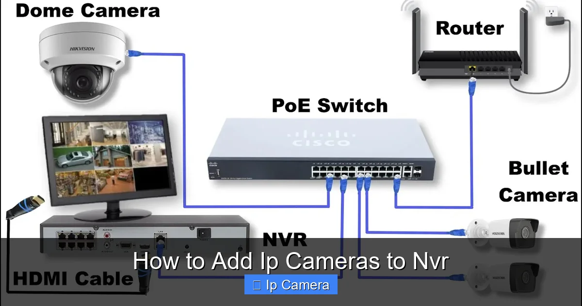 How to Add Ip Cameras to Nvr