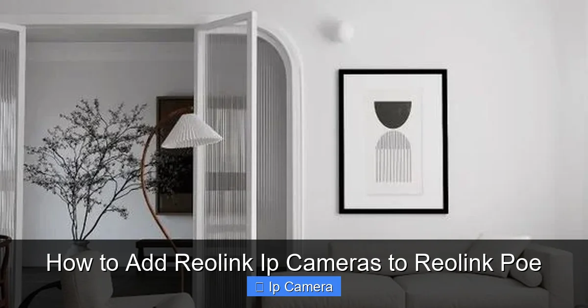 How to Add Reolink Ip Cameras to Reolink Poe