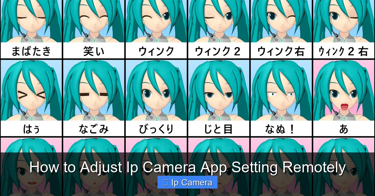 How to Adjust Ip Camera App Setting Remotely