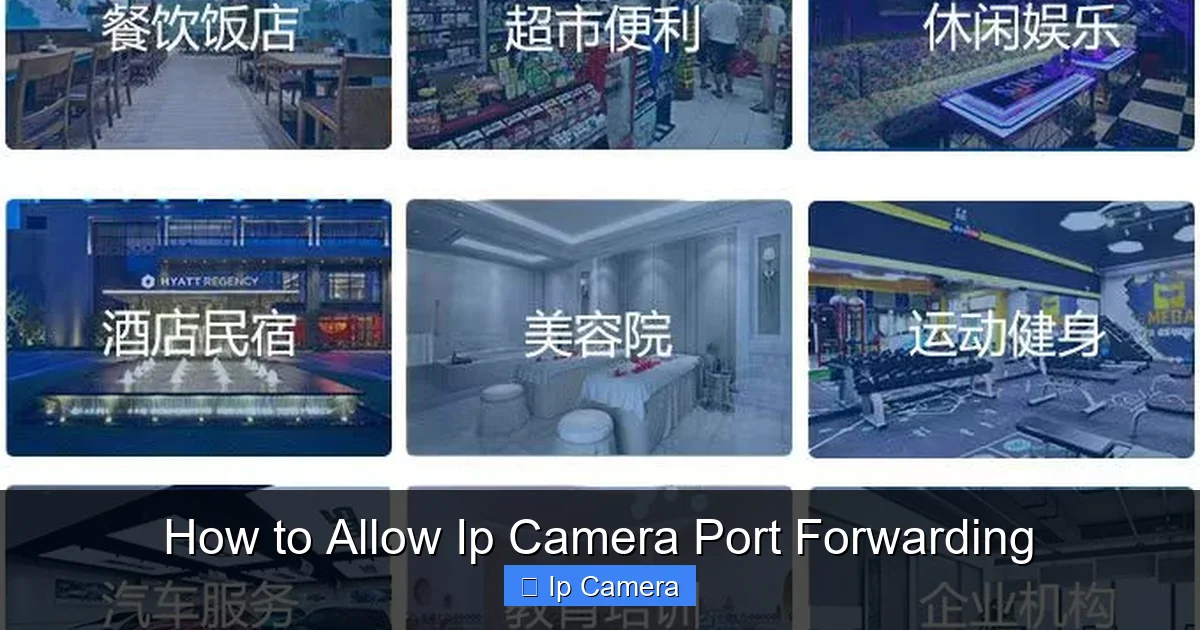 How to Allow Ip Camera Port Forwarding