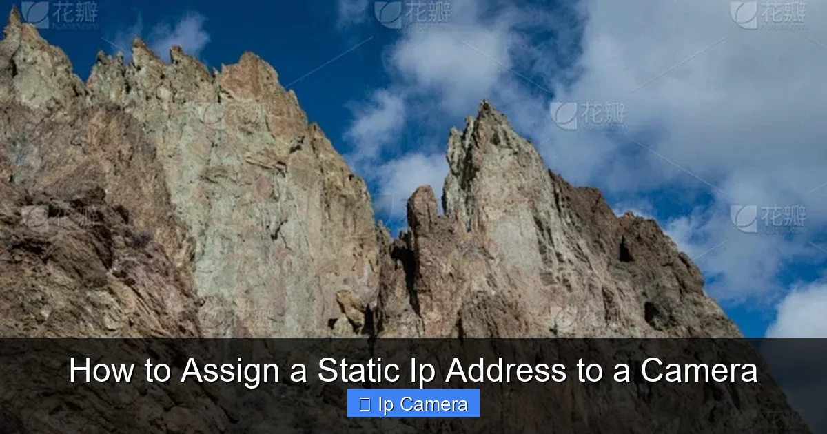 How to Assign a Static Ip Address to a Camera