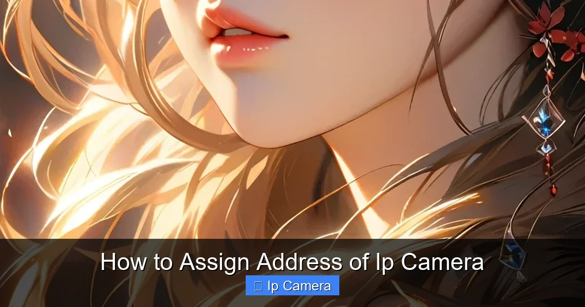 How to Assign Address of Ip Camera