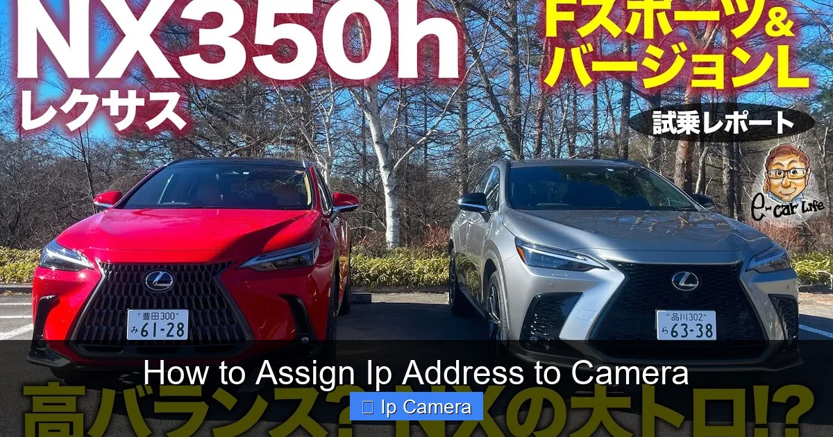 How to Assign Ip Address to Camera