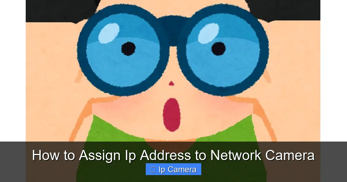 How to Assign Ip Address to Network Camera