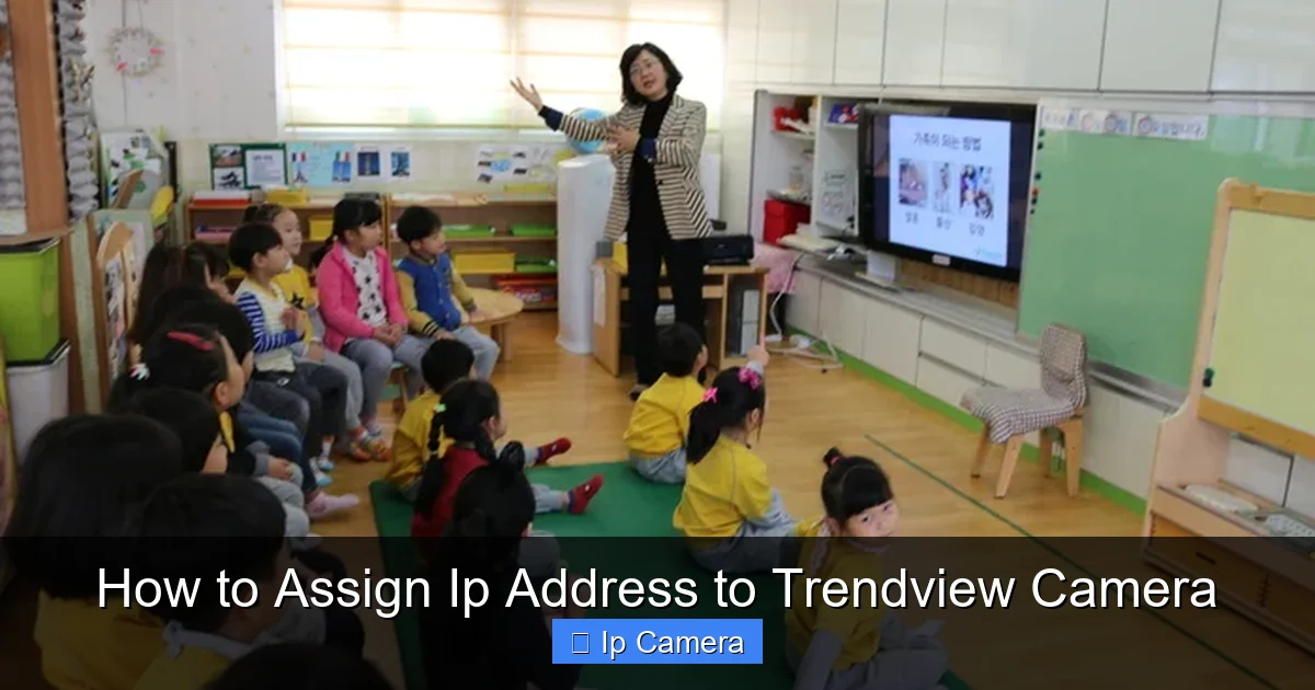 How to Assign Ip Address to Trendview Camera