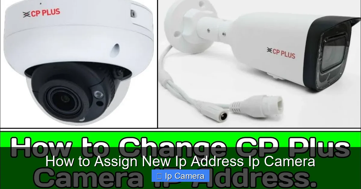 How to Assign New Ip Address Ip Camera