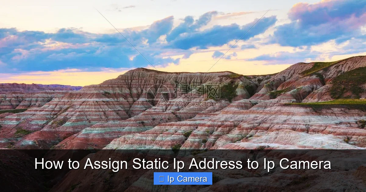 How to Assign Static Ip Address to Ip Camera