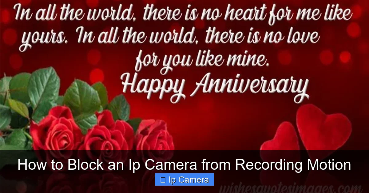 How to Block an Ip Camera from Recording Motion