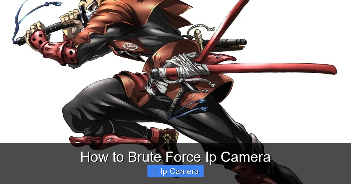 How to Brute Force Ip Camera
