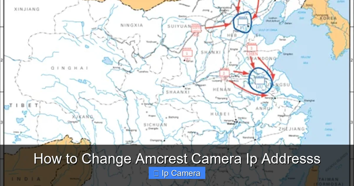 How to Change Amcrest Camera Ip Addresss