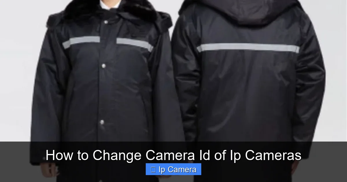 How to Change Camera Id of Ip Cameras