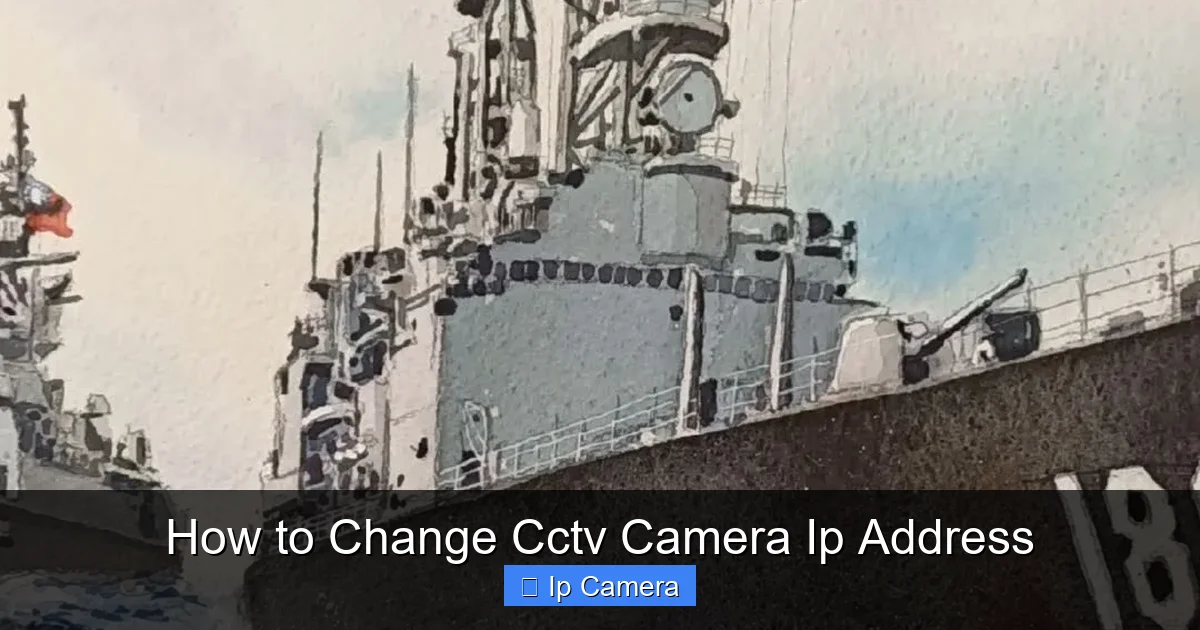 How to Change Cctv Camera Ip Address