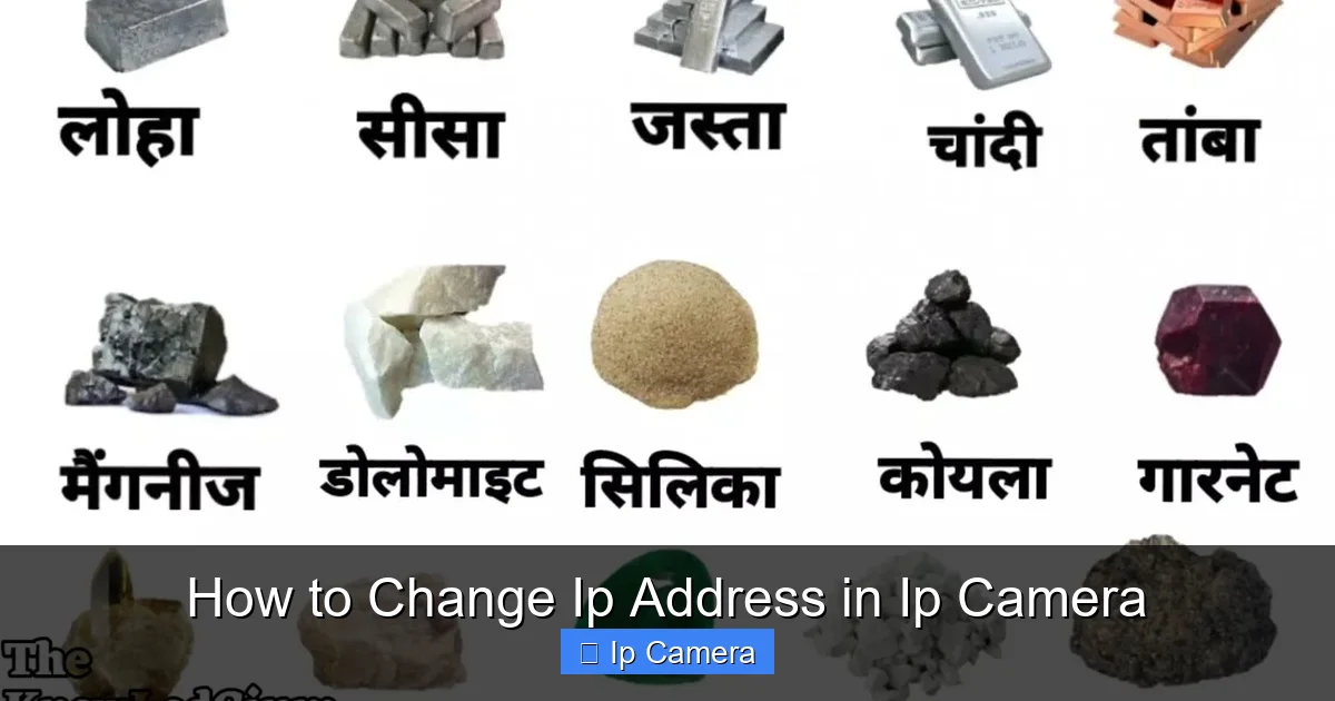 How to Change Ip Address in Ip Camera