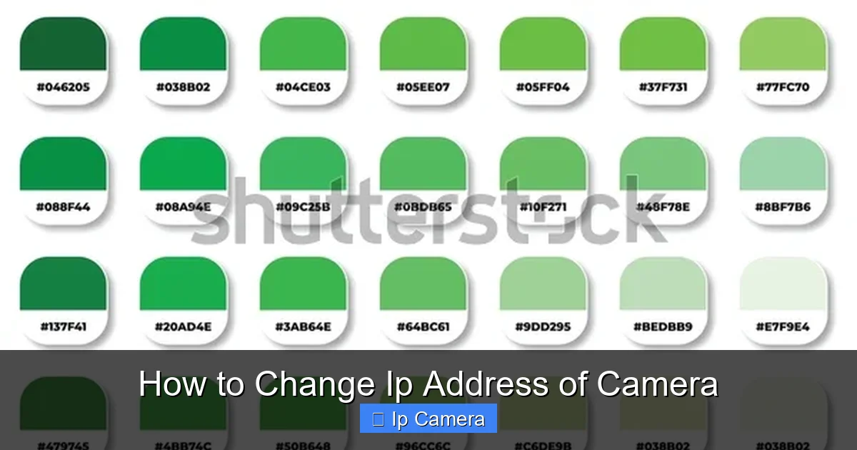 How to Change Ip Address of Camera