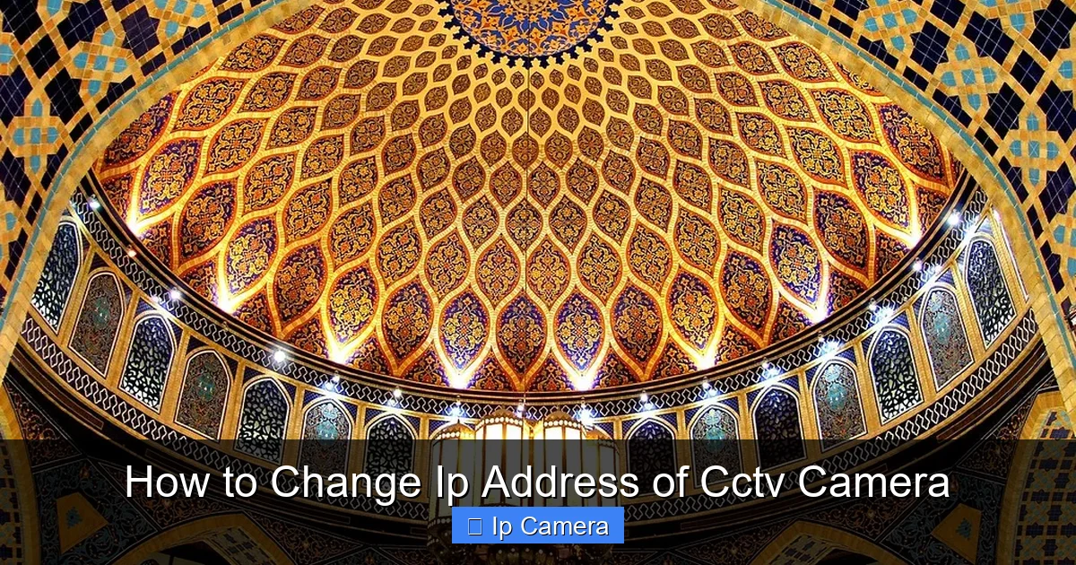 How to Change Ip Address of Cctv Camera
