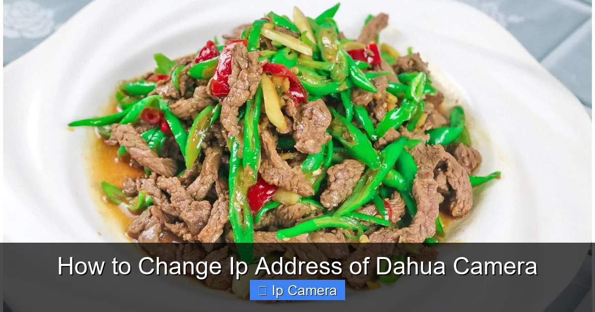 How to Change Ip Address of Dahua Camera