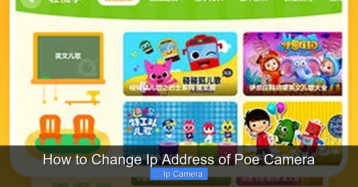 How to Change Ip Address of Poe Camera
