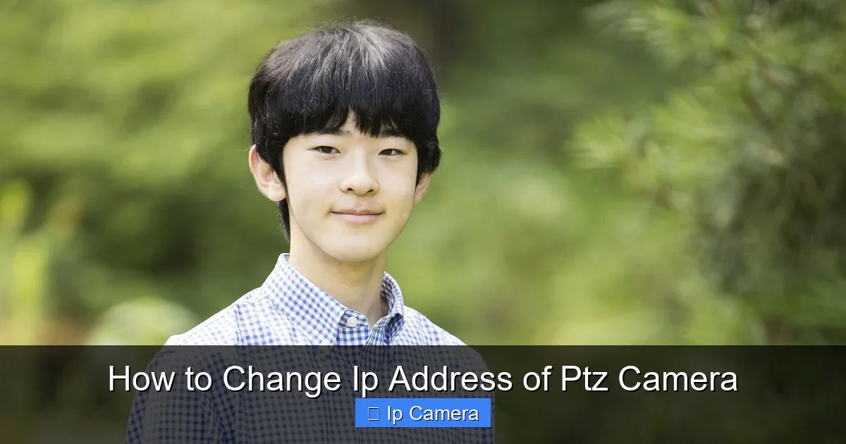 How to Change Ip Address of Ptz Camera