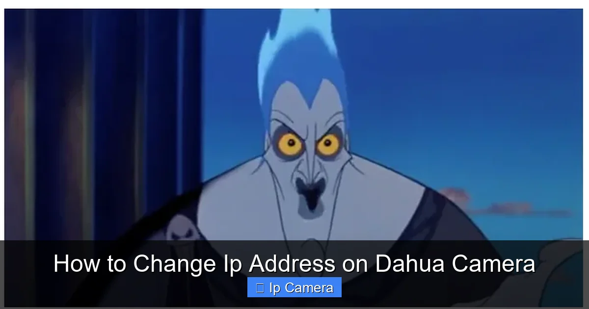 How to Change Ip Address on Dahua Camera