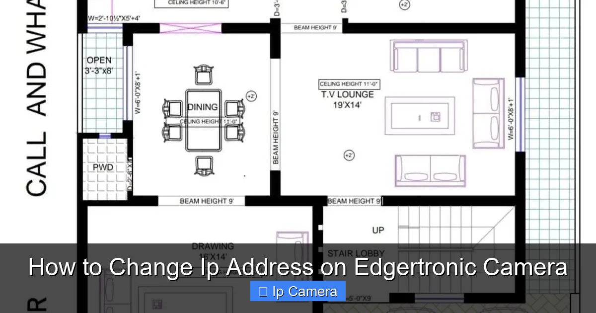 How to Change Ip Address on Edgertronic Camera