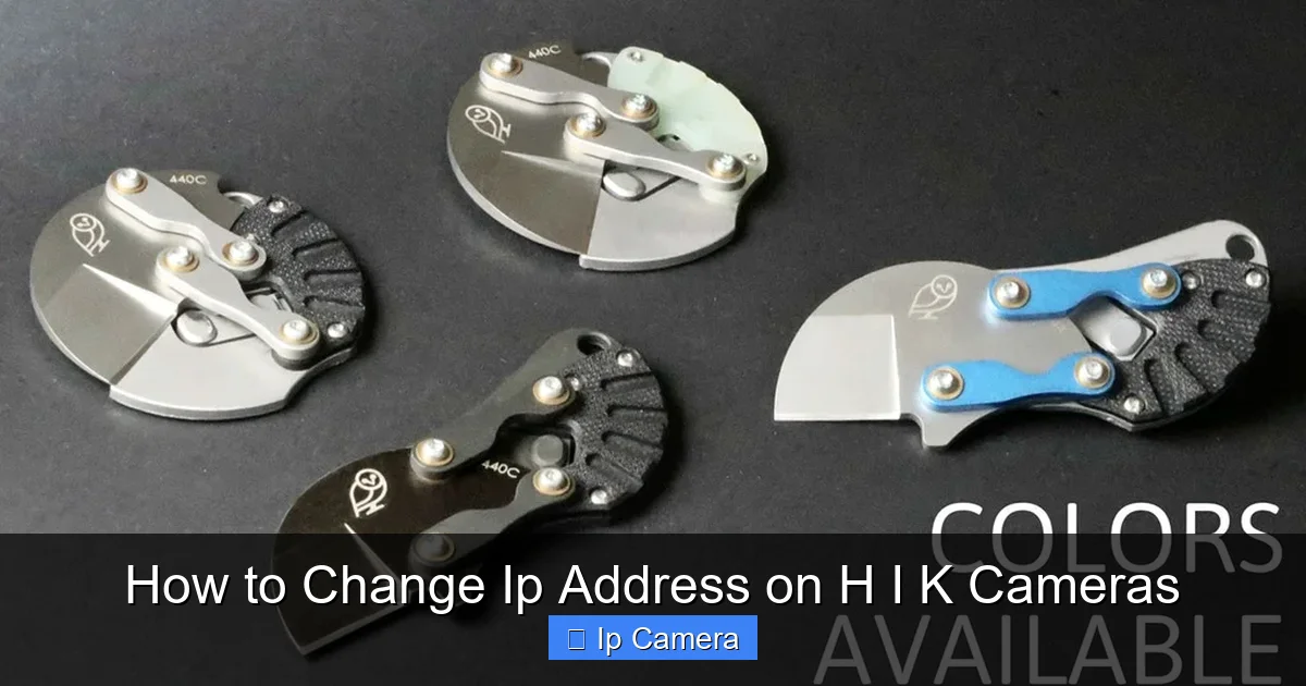 How to Change Ip Address on H I K Cameras