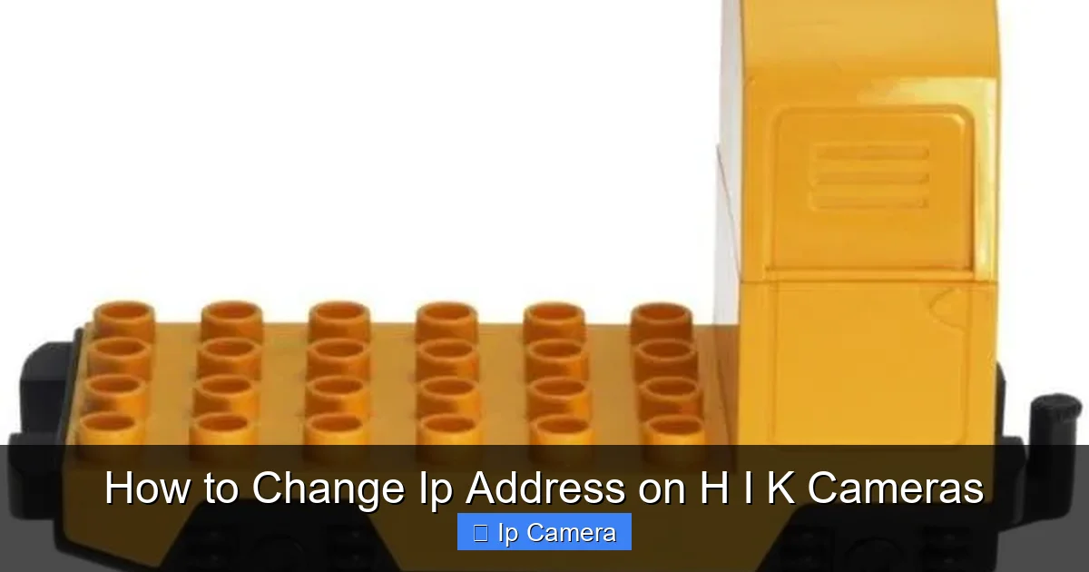 How to Change Ip Address on H I K Cameras