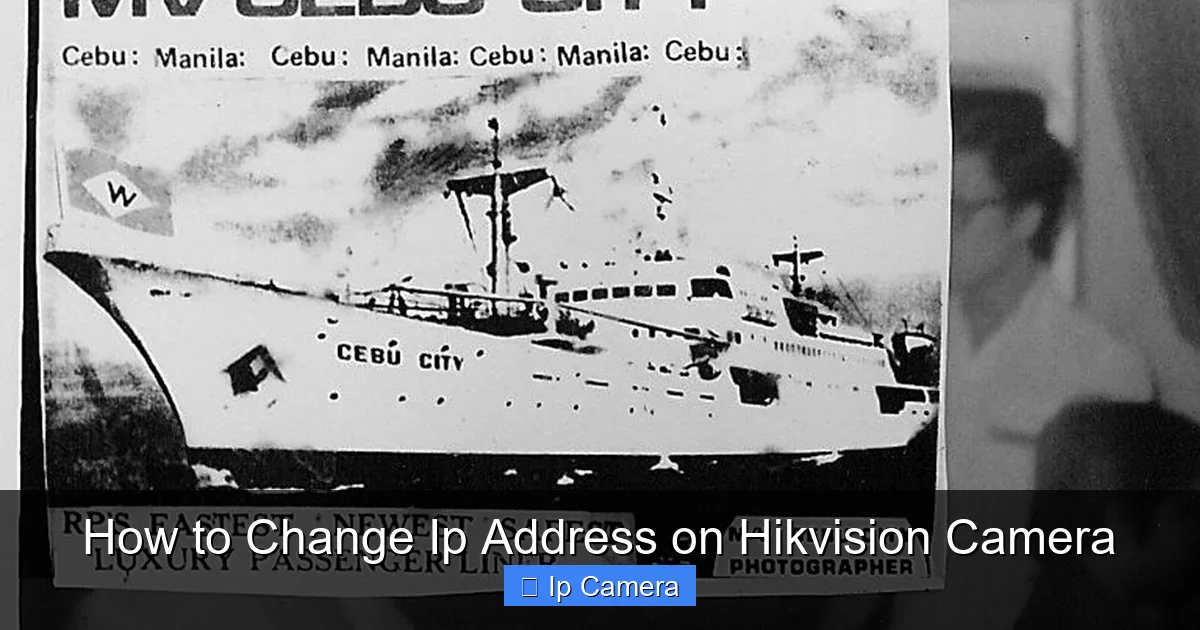 How to Change Ip Address on Hikvision Camera