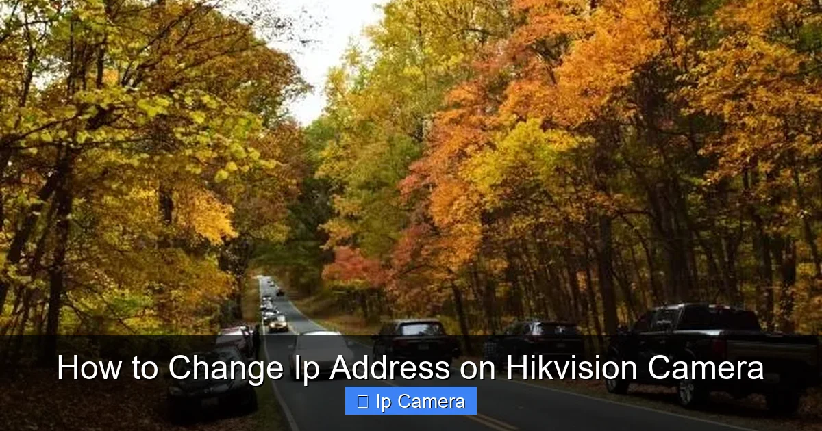 How to Change Ip Address on Hikvision Camera