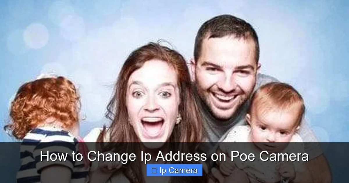 How to Change Ip Address on Poe Camera