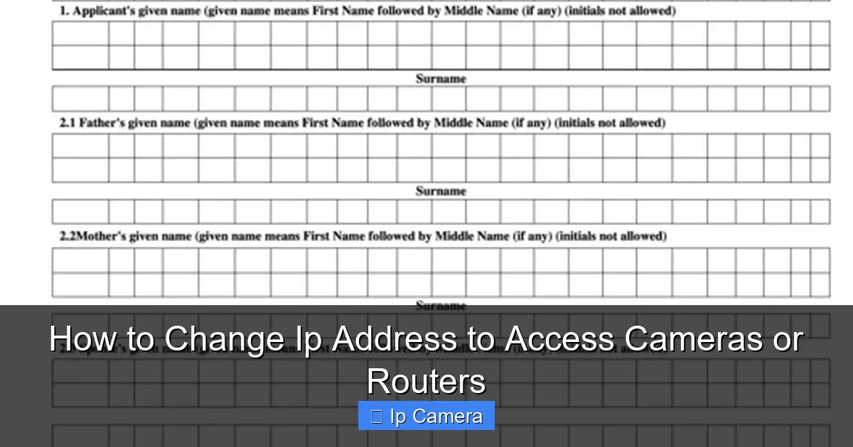 How to Change Ip Address to Access Cameras or Routers