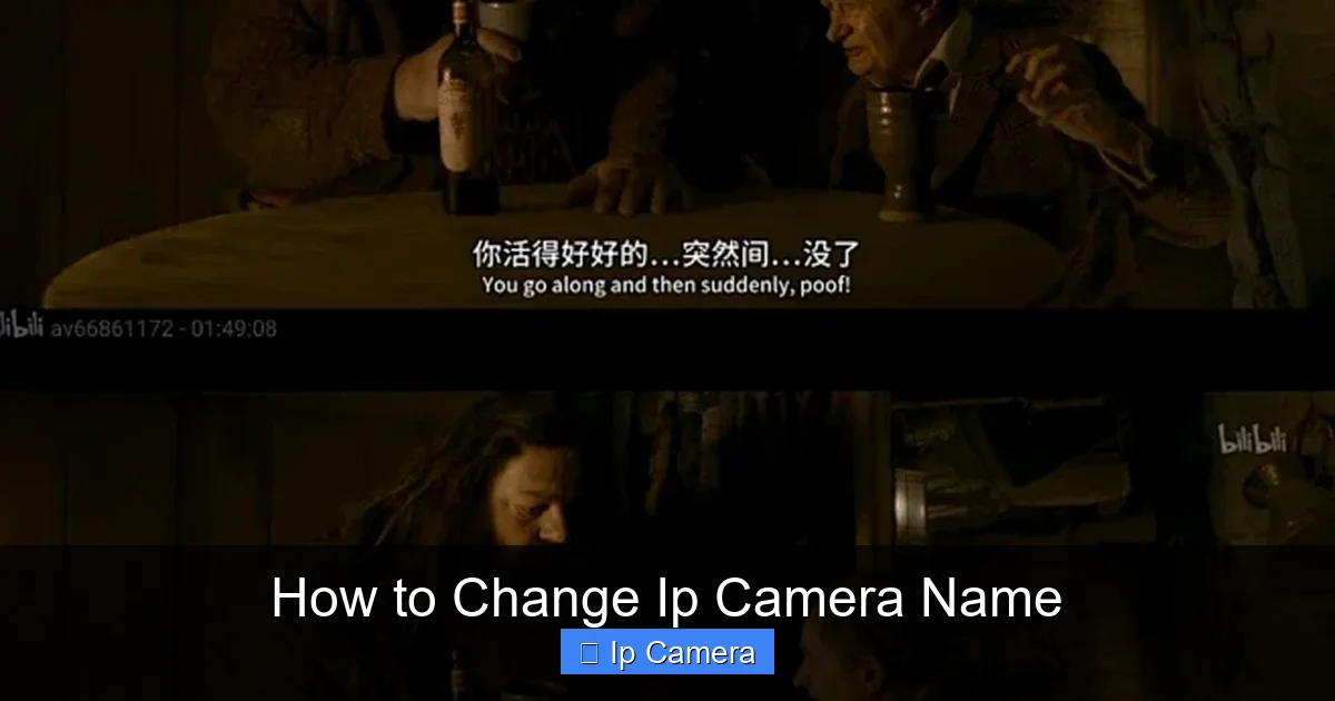 How to Change Ip Camera Name