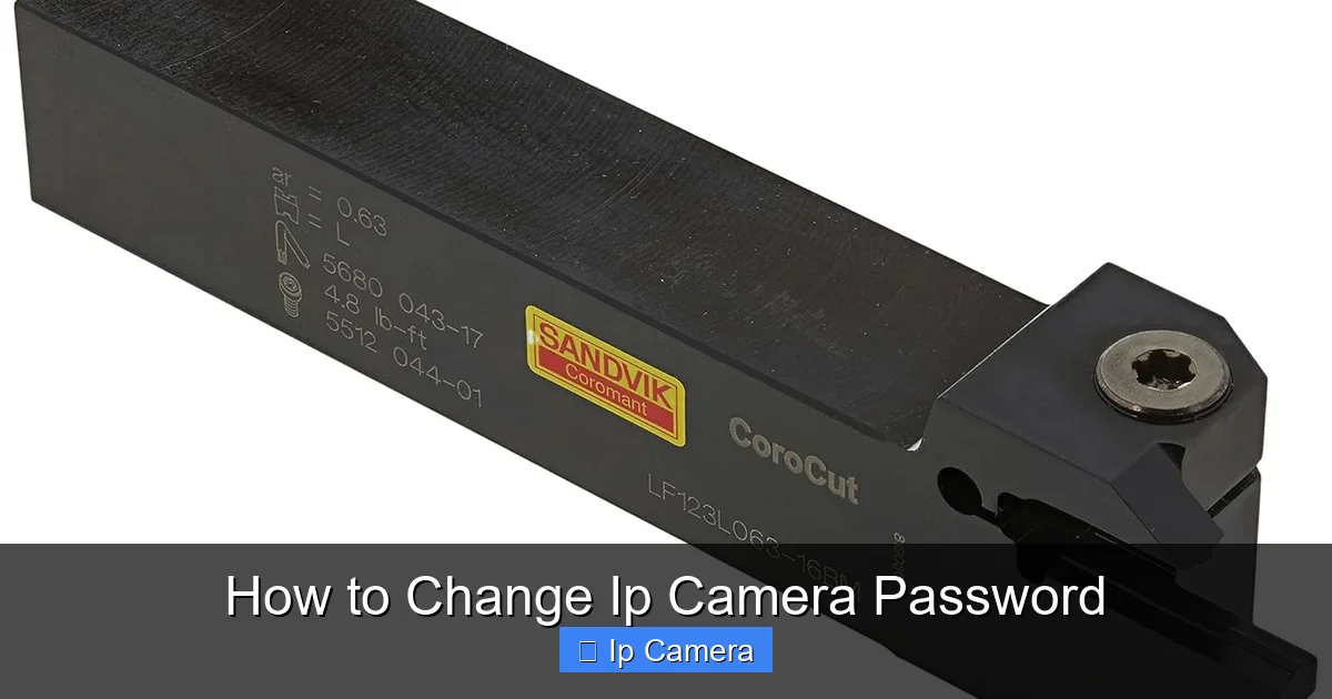 How to Change Ip Camera Password