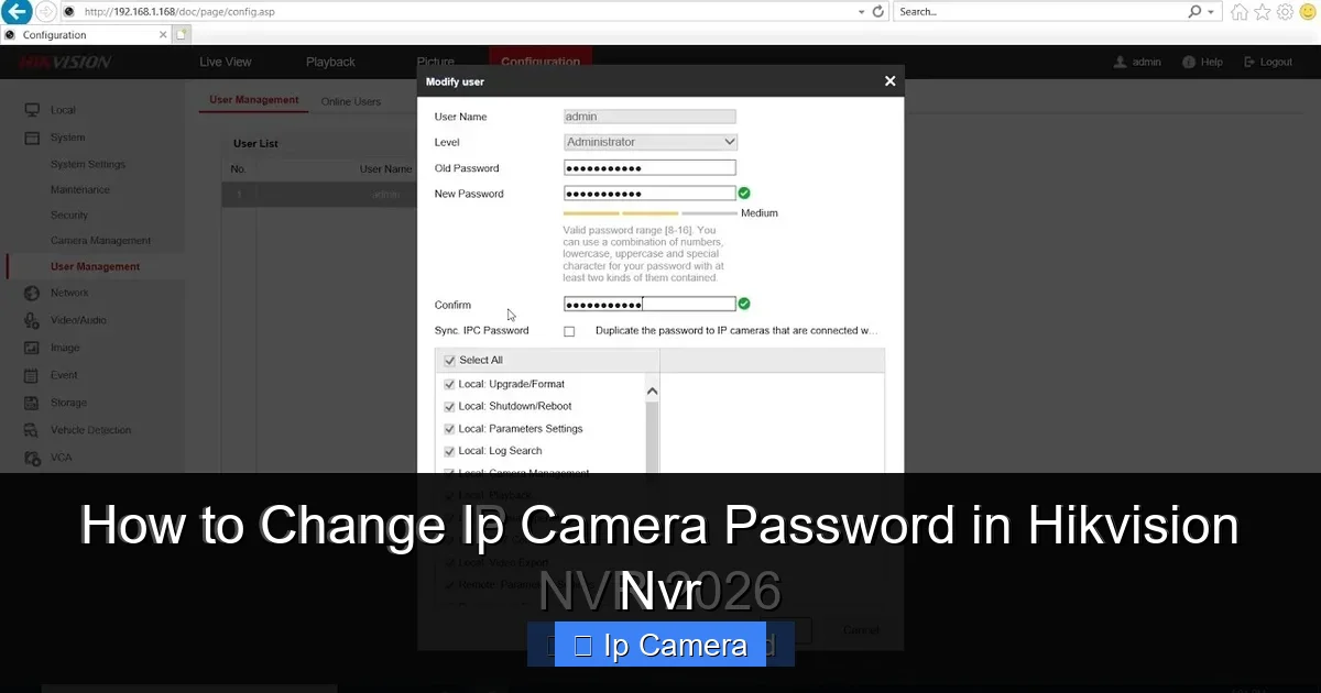 How to Change Ip Camera Password in Hikvision Nvr